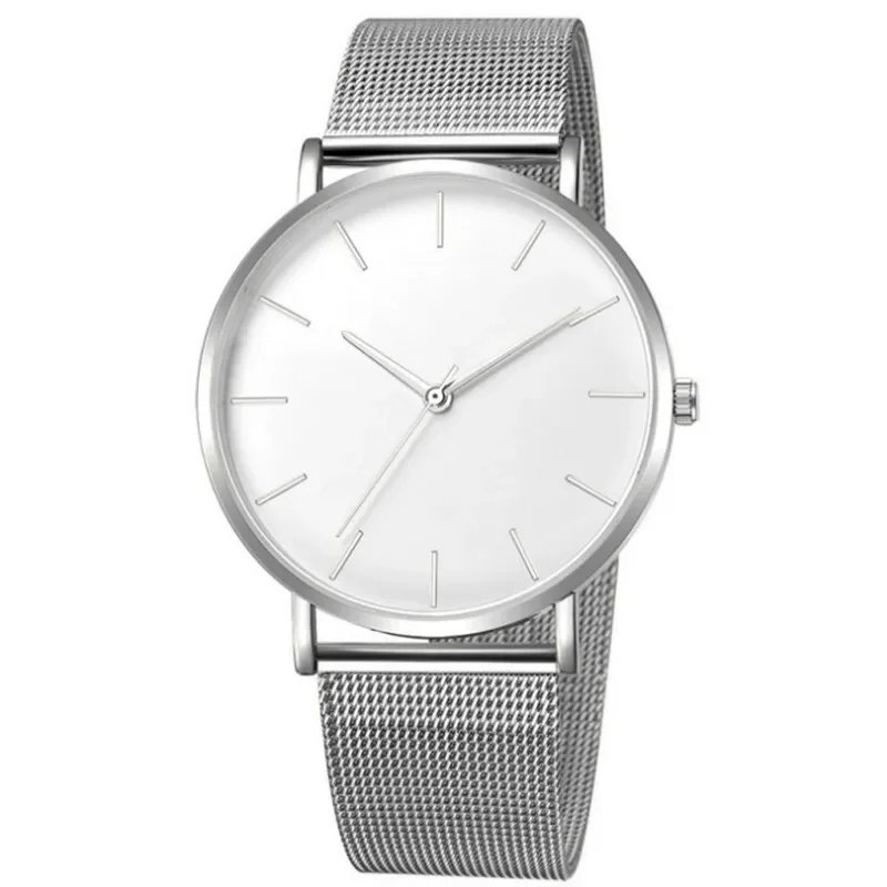 1ชิ้นนาฬิกาธุรกิจโลหะบางเฉียบแบบเรียบสุดๆหน้าจอแสดงผลได้นานสิบสองชั่วโมงเหมาะสำหรับเป็นของขวัญ