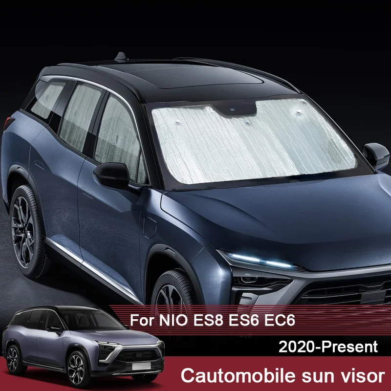 مظلات السيارات UV غطاء للحماية ل NIO ES8 ES6 EC6 2020-2025 نافذة الستار الشمس قناع غطاء الزجاج الأمامي اكسسوارات السيارات #1