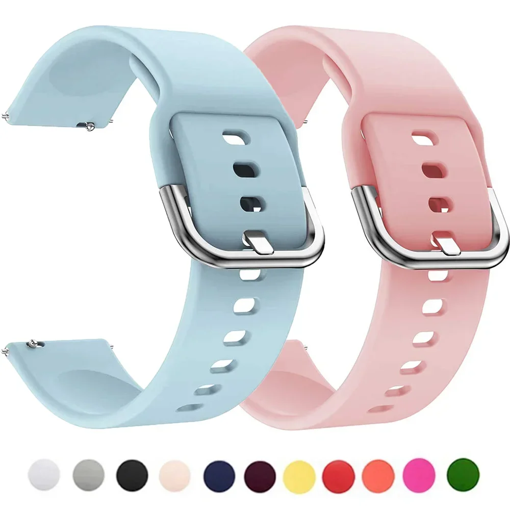 Pulseira esportiva de 20/22mm para redmi watch 5 lite, pulseira de silicone ativa para xiaomi mi watch 5, acessórios para smartwatch