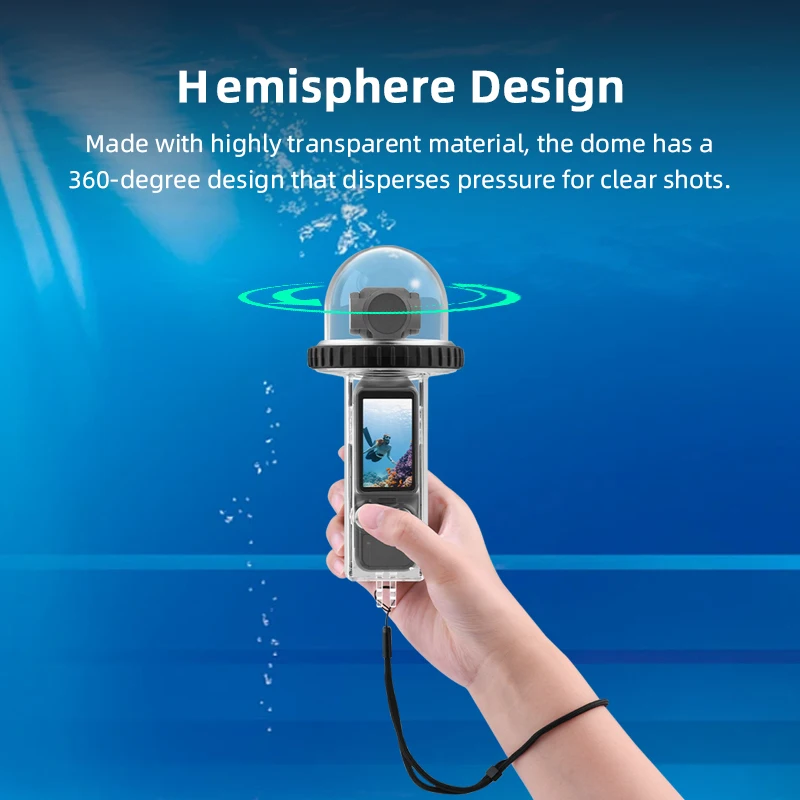 Custodia impermeabile 45M per DJI Osmo Pocket 3 Accessori Custodia subacquea antiappannamento Custodia protettiva antigraffio per Pocket 3
