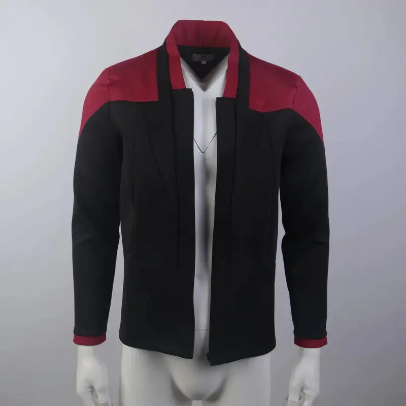 

qa156 для Picard 3, красное, Geordi, золотое, синее платье, униформа, куртка Звездного Флота, рубашки, карнавальный костюм, реквизит для Хэллоуина