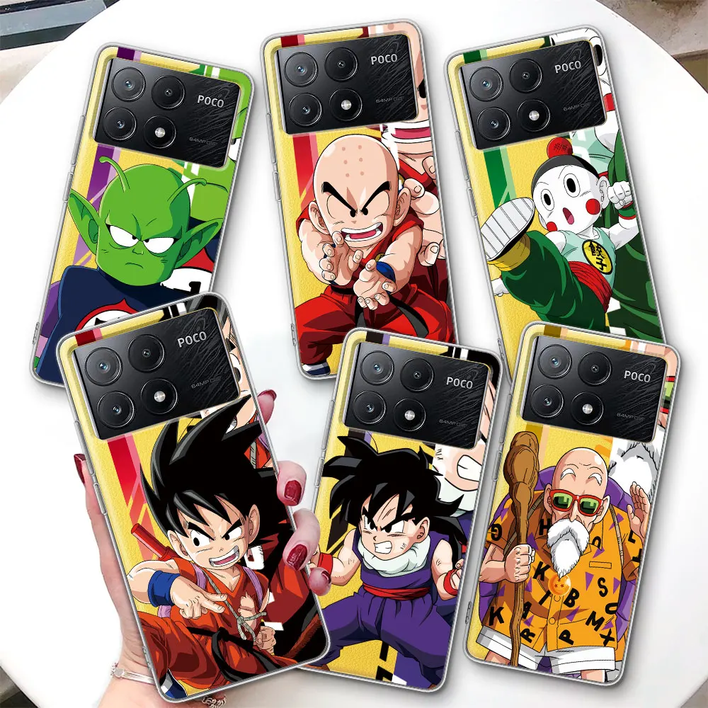 

Чехол Dragon Goku Ball для Xiaomi Poco F7 Ultra F4 X6 M3 X7 M5s M6 X4 NFC M4 F2 Pro, противоударный прозрачный чехол из ТПУ для телефона