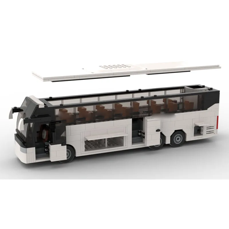 

Конструктор MOC-206628 «Городской автобус» (829 деталей) – креативный подарок для мальчиков на День рождения, Рождество, Новый год