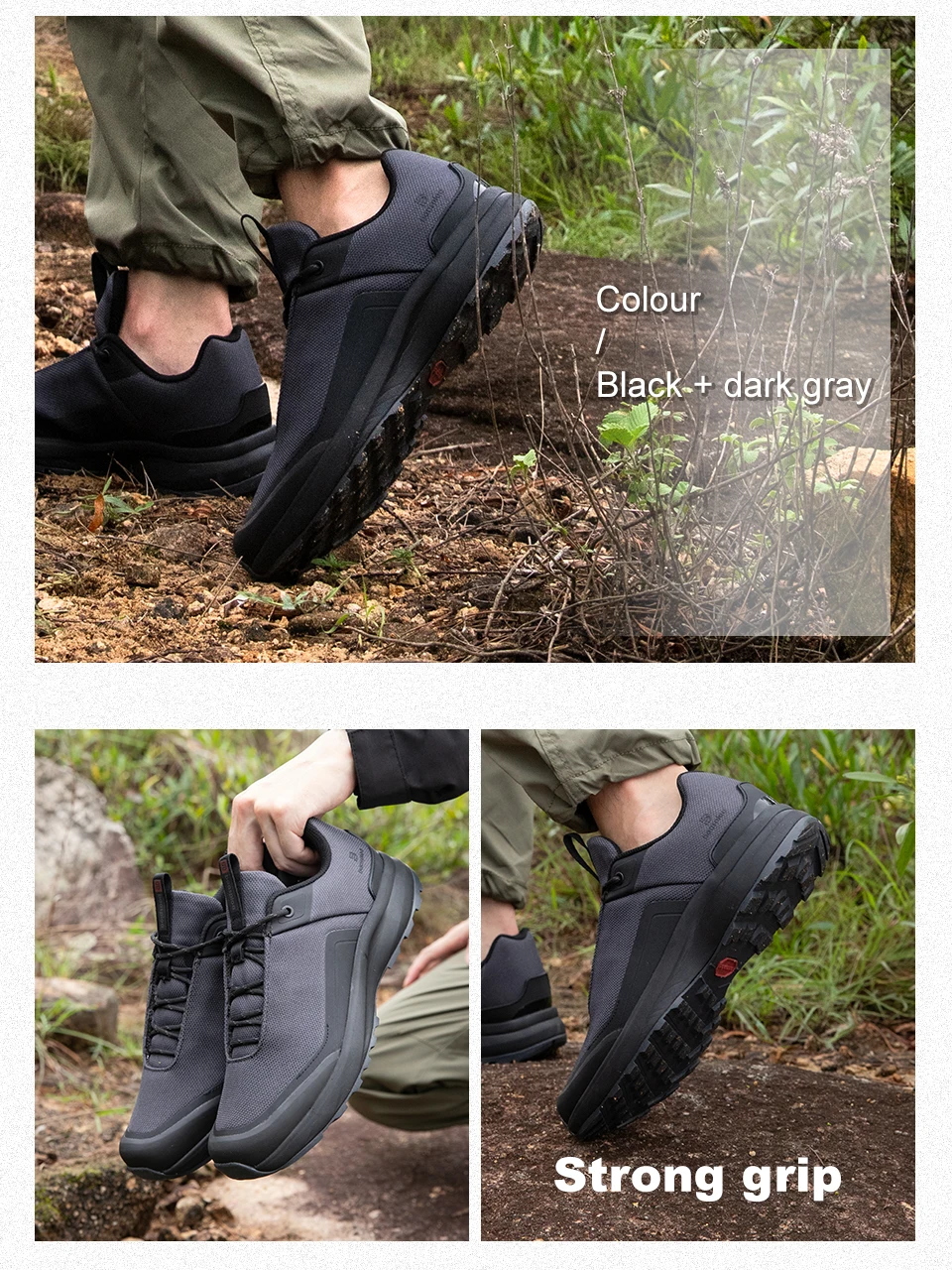 Baasploa Männer Wandern Turnschuhe Litschi Leder Hohe Qualität Männlichen Trekking Klettern Turnschuhe Nicht-slip Luxus Designer Outdoor Schuh – Detail 17