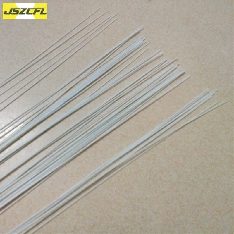 25pcs 3000mm White Glass Fiber Rod Diameter 2mm Fiberglass Elastic Insulation Rods for Multicoptor Making Model Materials