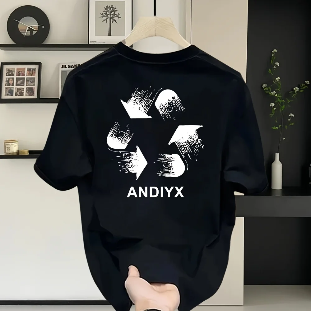 

Circular Graphic Printing Summer, Autumn and Winter Pure Cotton Casual and Comfortable Men's and Women's T-shirts Short Sleeves