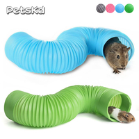 Hamster Game Pipeline Small Pet Fun Tunnel Telescopic 100cm Pipe Guinea Pig Hedgehog Totoro Ferret Product Rat Toys Stretch Tube