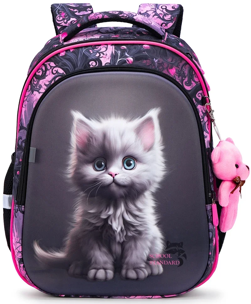 New Cartoon 1-3 Grade School Bags Kids Backpack For Girls 3D Animal Pattern Children Orthopedic Backpack Mochila Infantil