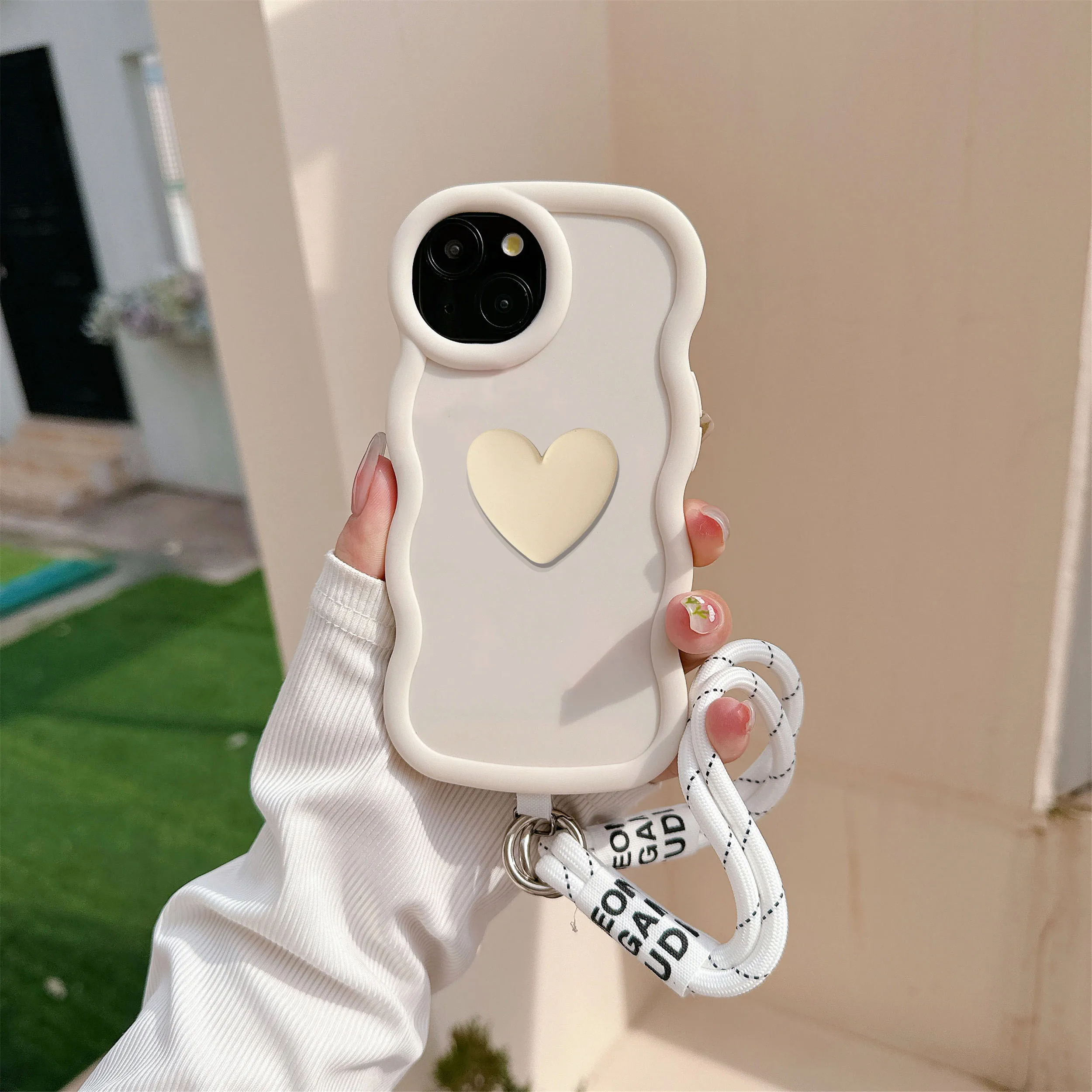 Funda de silicona suave con cordón y corazón de amor para Tecno Spark 20 Pro + 10 Pro 10 10C 9 8 GO 8T 7 7T 6 GO ITEL A58 Pro A49