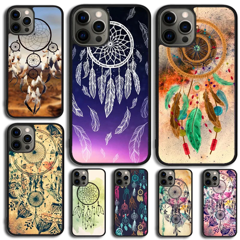 The Dream Catcher Mandala Phone Case For iPhone 14 15 16 13 12 Mini Cover For Apple iPhone 11 Pro Max 6 8 7 Plus SE2020 Coque