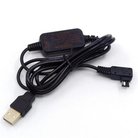 USB to PW10AM DC Power Cable Supply for Sony A77 A99 A100 A200 A290 A350 A380 A390 A450 A550 A700 A850 A900 Nex-VG10 Camera