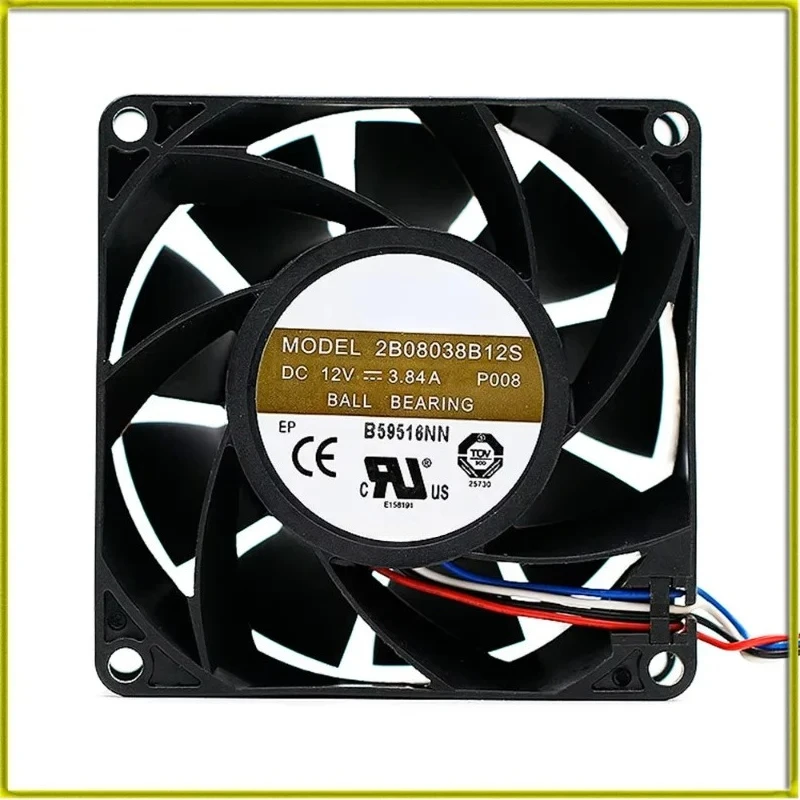 

3.84A 12V Server Cooling Fan 2B08038B12S 8038 PWM 4 PIN 2B0 8038B12S Heat Sink