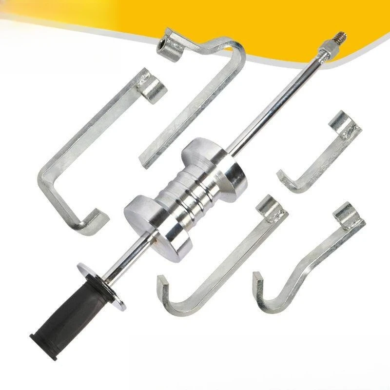 11Pcs Heavy Duty Slide Hammer Dent Puller, Auto Body Sheet Metal Pit Removal Tool for Spot Welder Repair