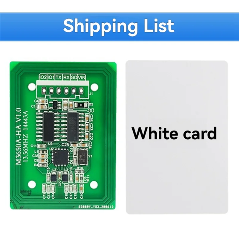 

B92B-M3650A-HA RFID-считыватель, писатель, 13,56 МГц, устройство считывания IC-карт RS232, 3,3-5 В, устройство считывания RFID-меток F08 S50 S70, модуль считывания карт