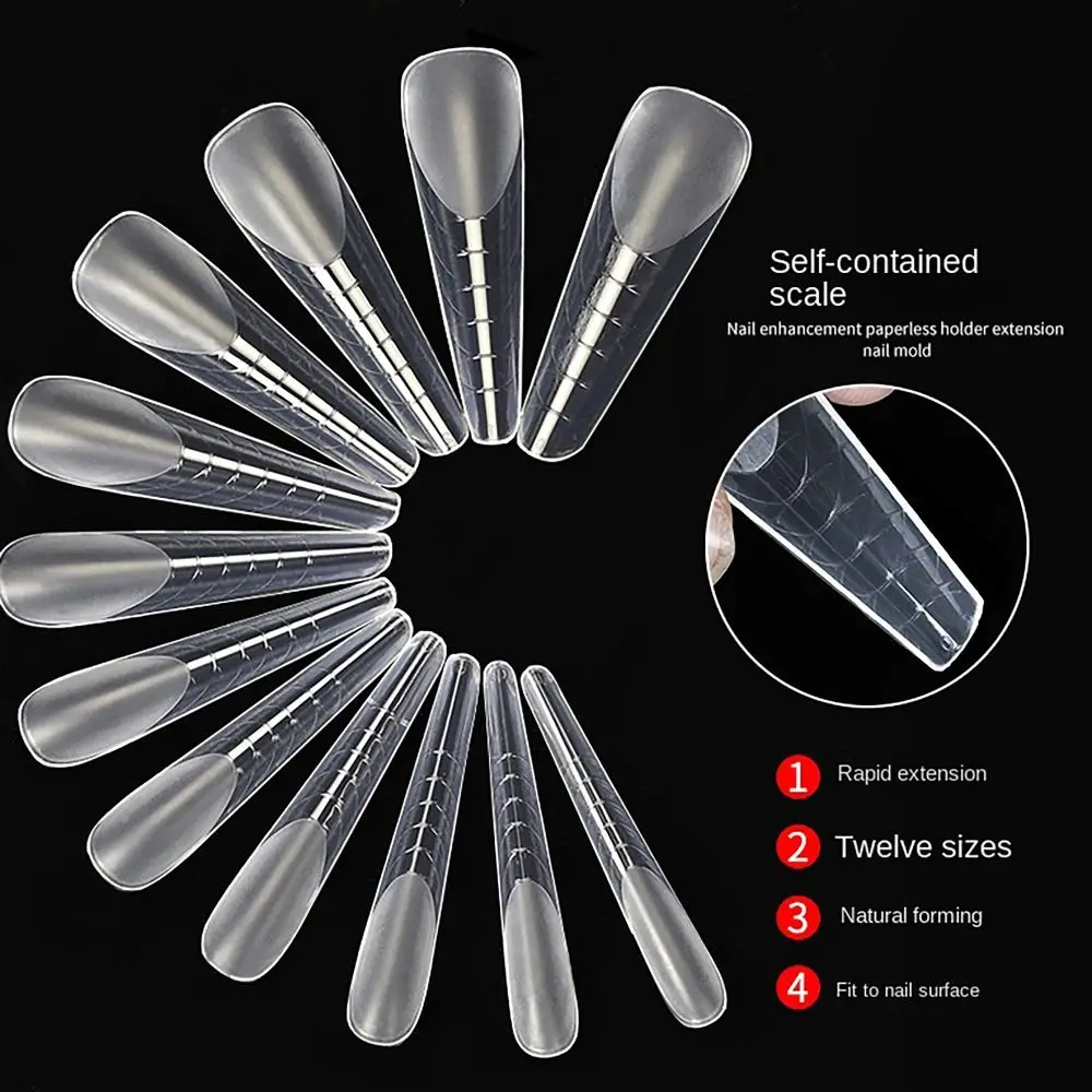 120Pcs/Box 12 Sizes False Nails Tips Rapid Extension Pre-shape Gelly Nail Tips Tip Full Cover Nails Art Tool Press on Nails