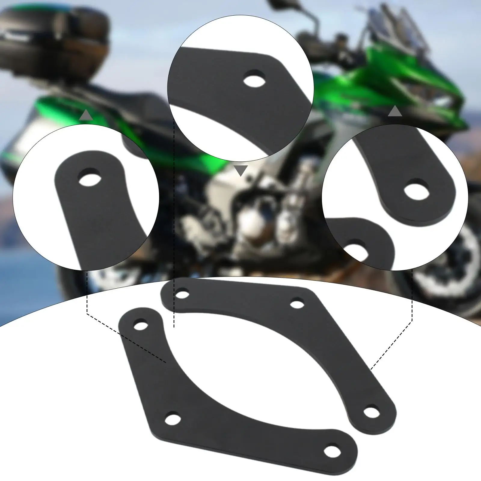 

Rear Suspension Lowering Drop Links Kit for Kawasaki Versys 1000SE Black Aluminum Motorcycle Parts Premium Easy to Install