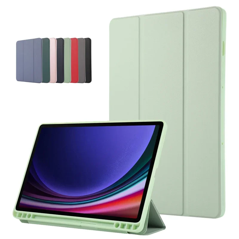 

GEFENIS Funda для Samsung Galaxy Tab S9 FE Чехол 10,9 дюйма Кожаный ТПУ Задняя складная подставка для планшета Чехол для Galaxy Tab S9 Fe Чехол с Pe