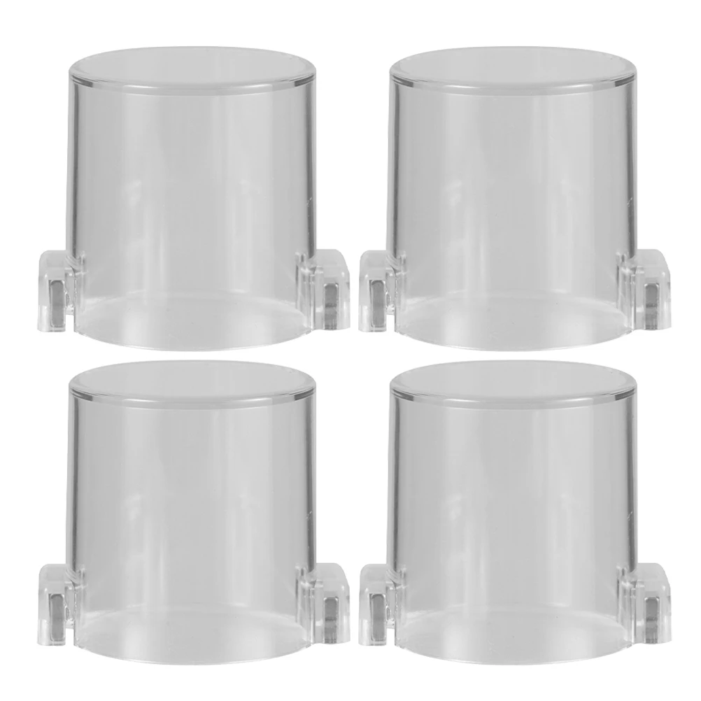 

4pcs Emergency Stop Button Switch Guard Protective Cover Dustproof Industrial Machinery Safety Push Cover