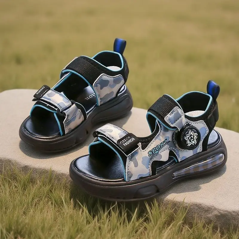 

Детские сандалии для мальчиков 2026: Новинка лета, корейский стиль, мягкая подошва, пляжная обувь