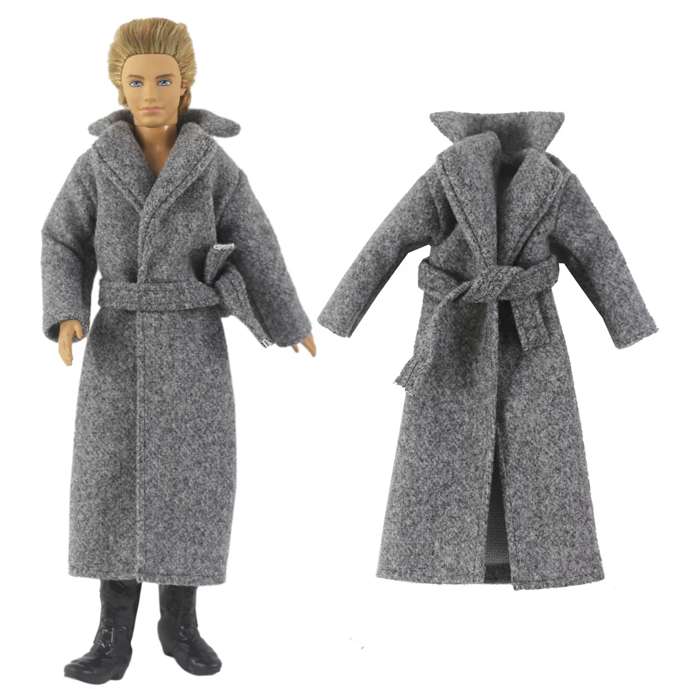 1 Set Doll Clothes Woolen Overcoat Outfit for 12 inch Ken Doll Many Style for Choice 03