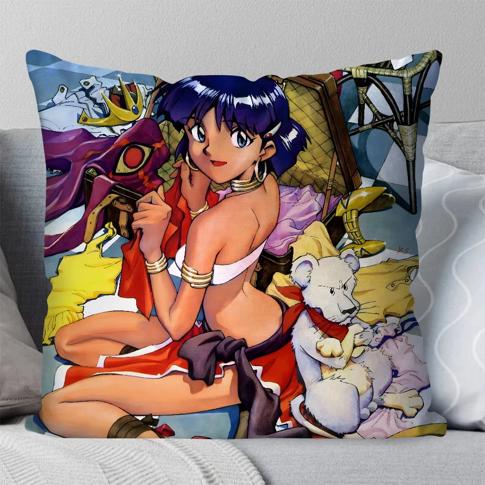 Washable Nadia Animation Cushion Cover, Colorfast Double Sided Fabric for Long-Term Living Room and Bedroom Display