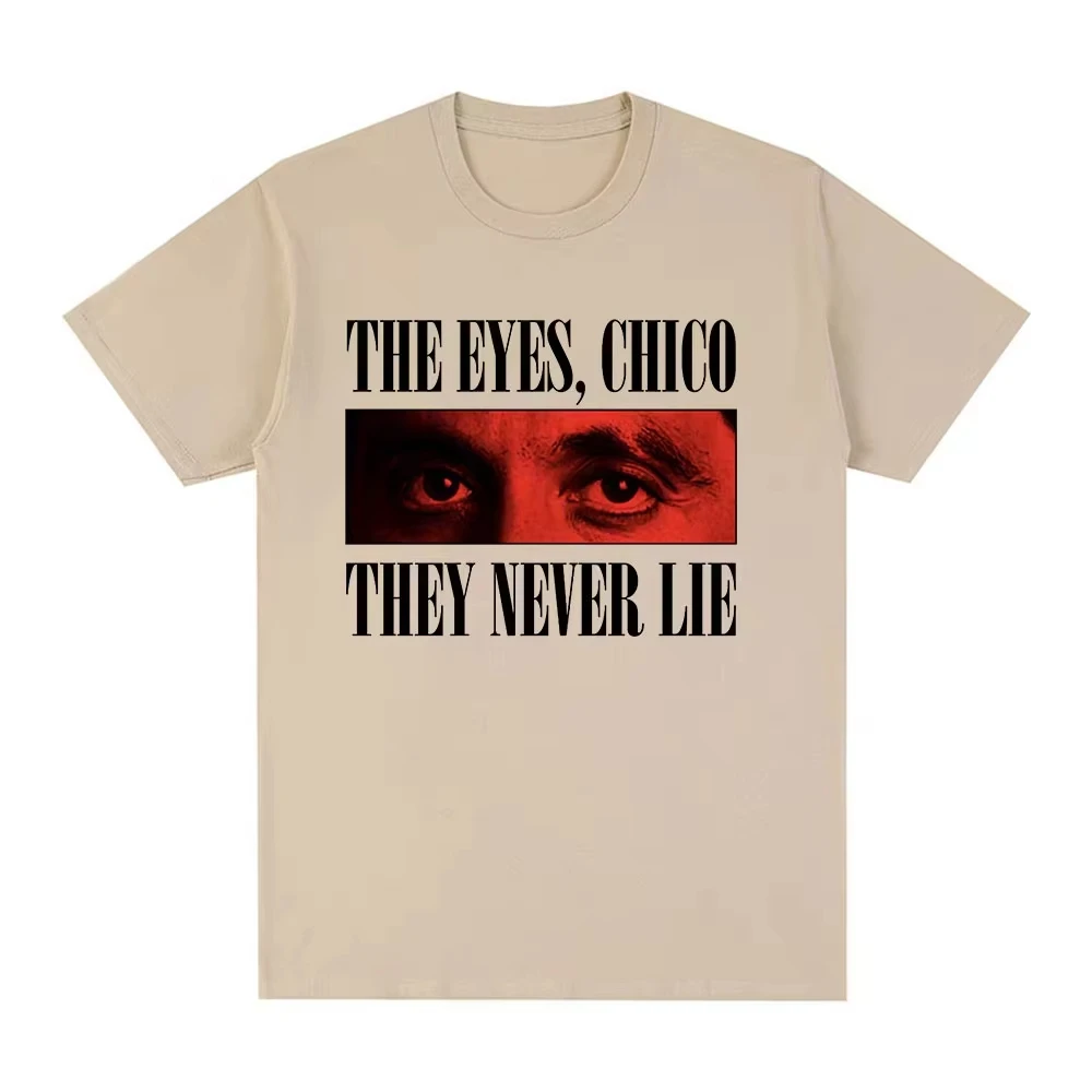 تي شيرت كلاسيكي عتيق لفيلم العصابات سكارفيس تي شيرت توني مونتانا آل باتشينو تي شيرت كبير الحجم للرجال والنساء الهيب هوب القوطية تي شيرت علوي #4