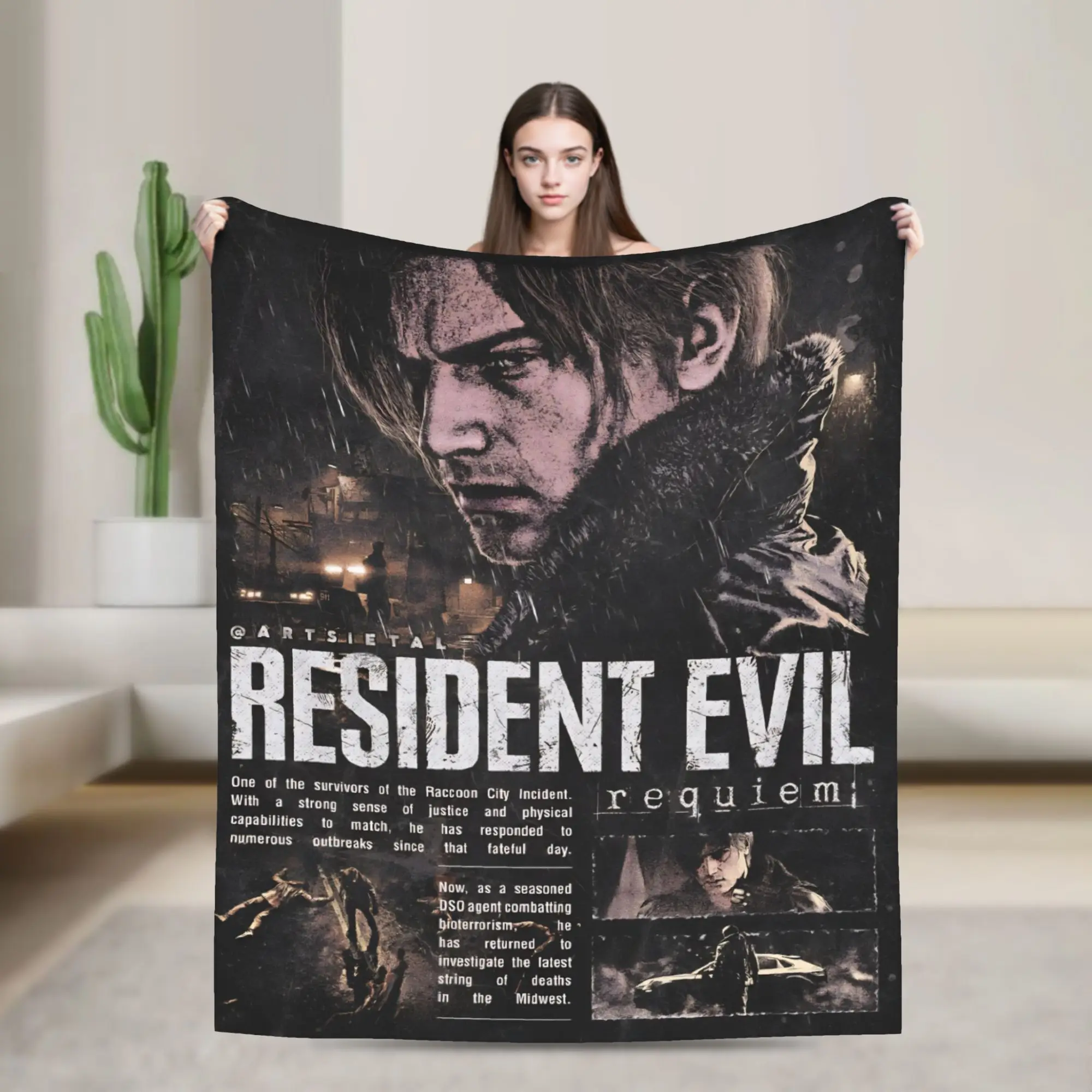 

Residents Evils 9 Blanket Super Soft Cozy Games Throw Blankets for Couch 50x60 Inch Multiple Sizes Bedspread