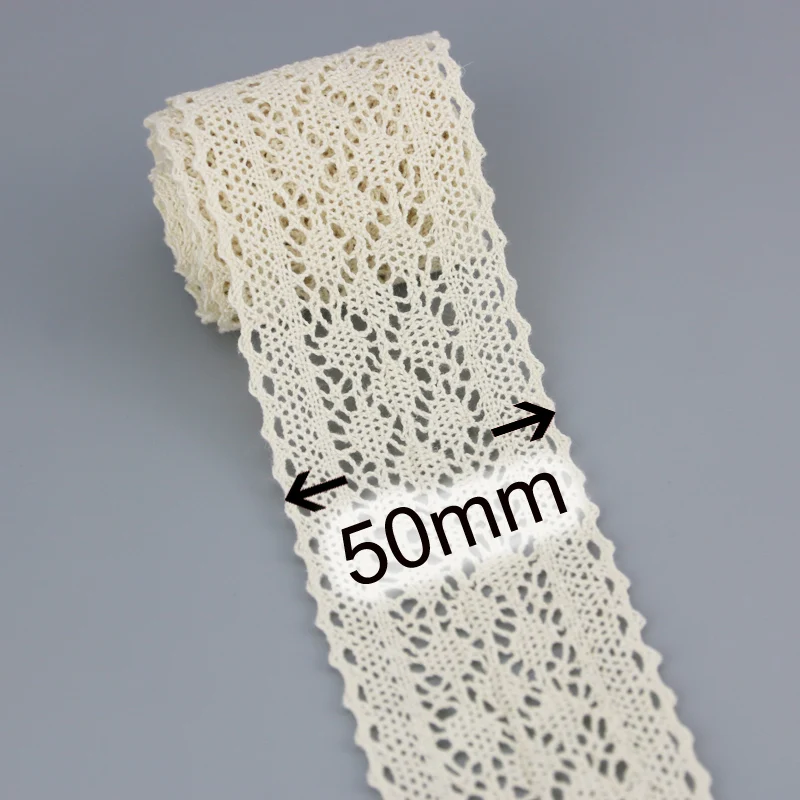 (5 meters/lot) 50mm White Silk Net Lace Fabric Ribbons Trim DIY Sewing Handmade Craft Materials