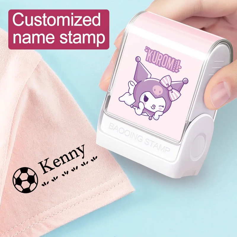 

Custom Kuromi Self Inking Name Stamp, Personalized Beautiful Seal, Perfect for School Supplies Organizing and Identification
