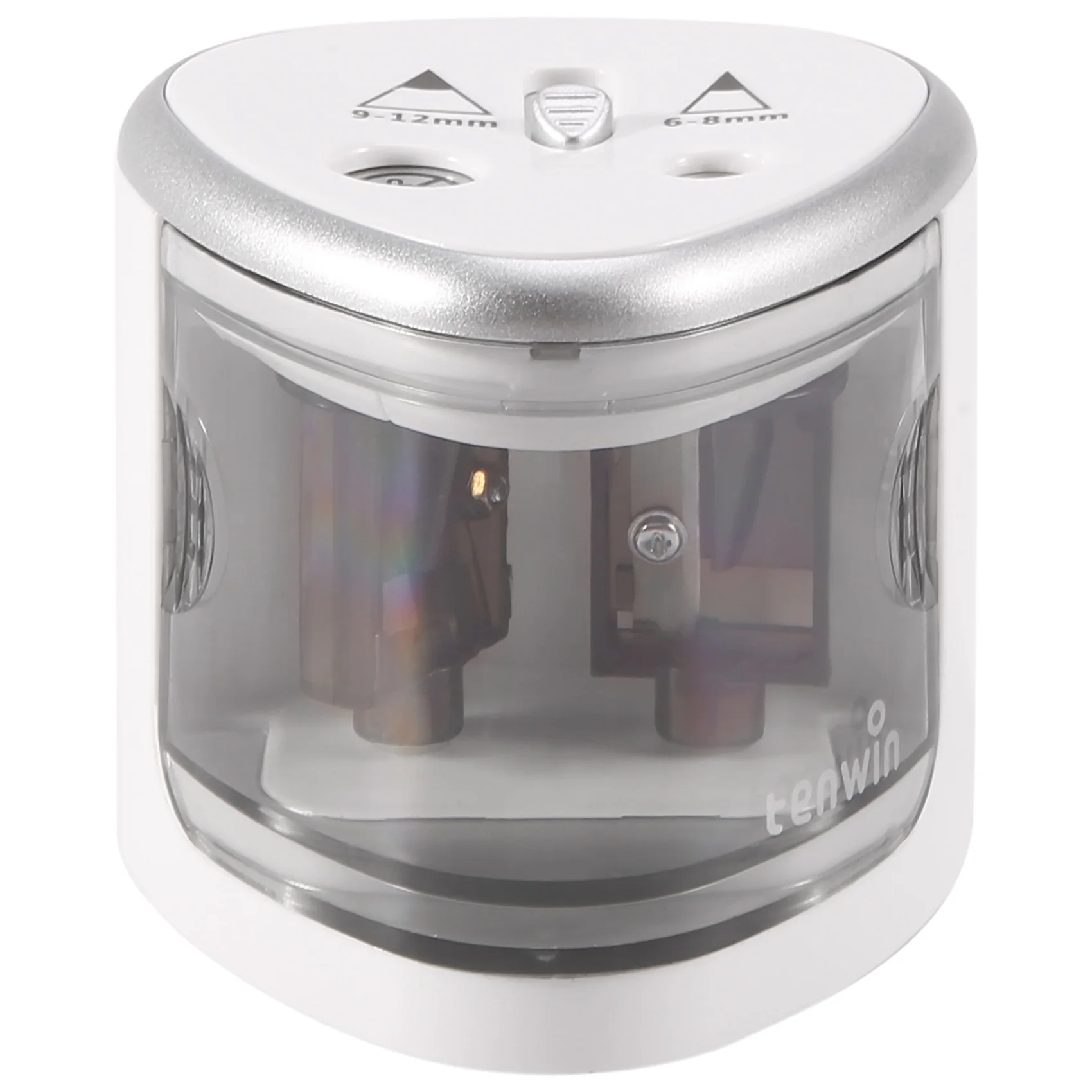 A34M-Tihoo Pencil Sharpener Electric Automatic Metal USB Stationery School Office Home Outdoor Art Supplies Black Blade Cut