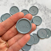 Initial Custom Wax Seals Personalized Wax Seals Stickers Monogram Wax Seals Self-Adhesive Wax Monogram Seals Wedding Wax Seal