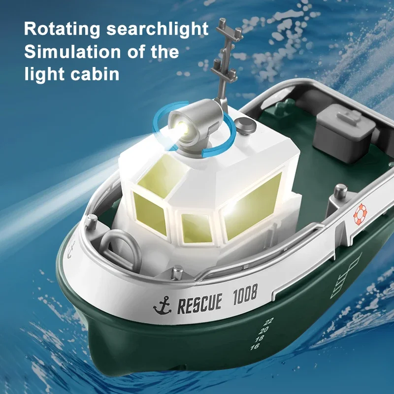 NEW Rc Boat 2.4G Powerful Dual Motor Long Range Wireless Electric Remote Control Tugboat Model Toys for Boys Jet Boat gift