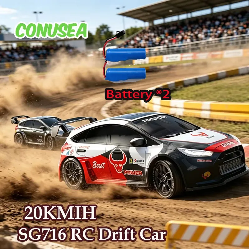 Nouvelle Voiture de Rallye RC 2026 SG716 SG718 1/24 4x4 Télécommandée, Modèle de Véhicule Électrique, Jouet de Course Haute Vitesse 20KM/H