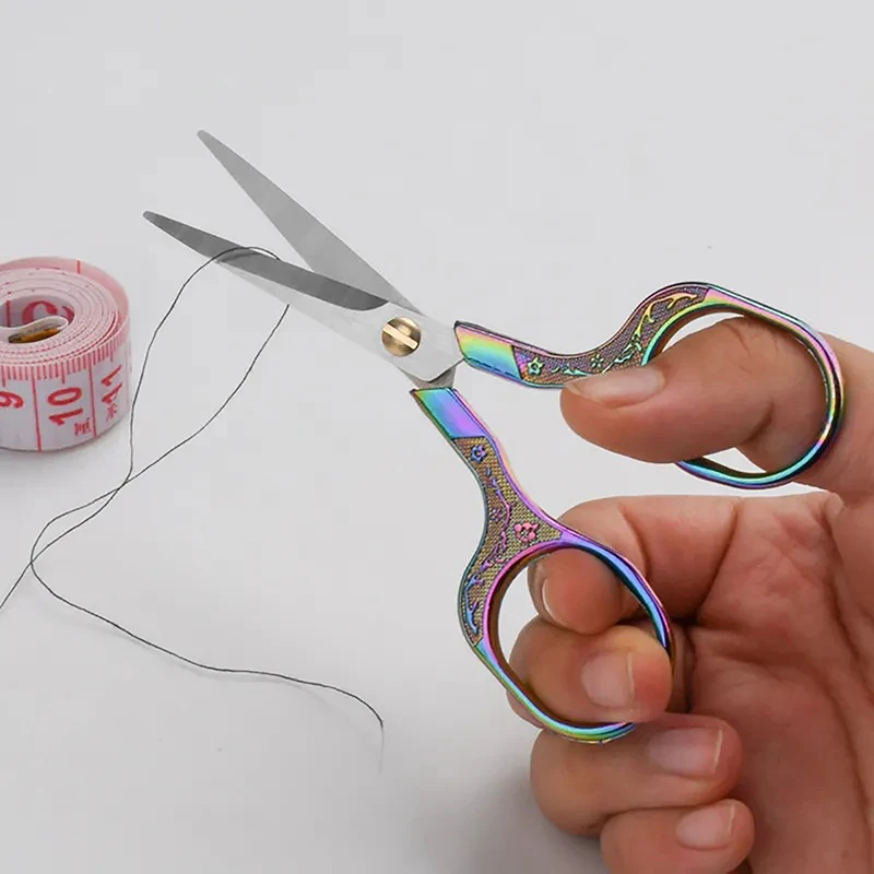 Versatile Stainless Steel Scissors for Sewing, Embroidery and Tailoring - Vintage Design