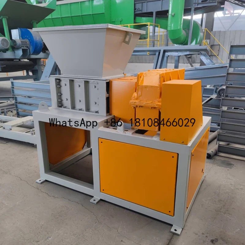 mini waste plastic shredder machine double shaft shredder for sale