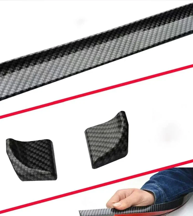 5D Carbonfaser-Autospoiler Styling DIY Spoilerflügel Sport-Heckspoiler Auto-Styling Umbau-Spoiler Universal 1,5m Länge – Detail 2