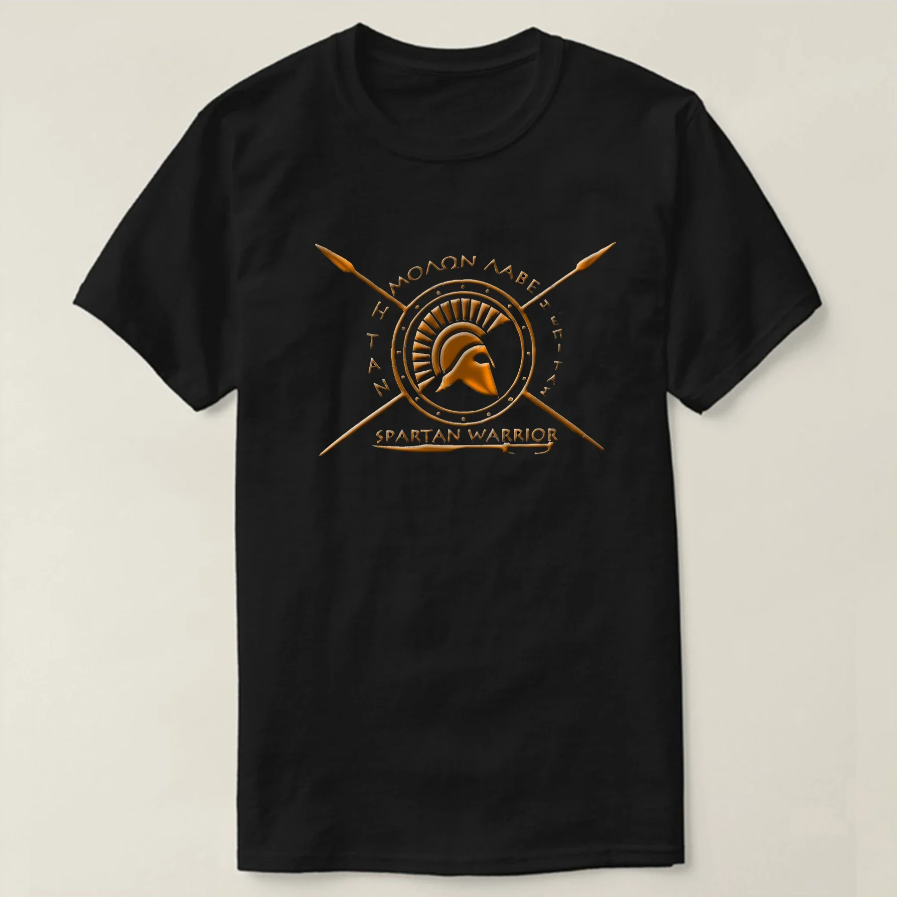 Come Back with Your Shield Spartan Warrior Molon Labe T-Shirt New 100% Cotton O-Neck Short Sleeve Casual Mens T-shirt Size S-3XL
