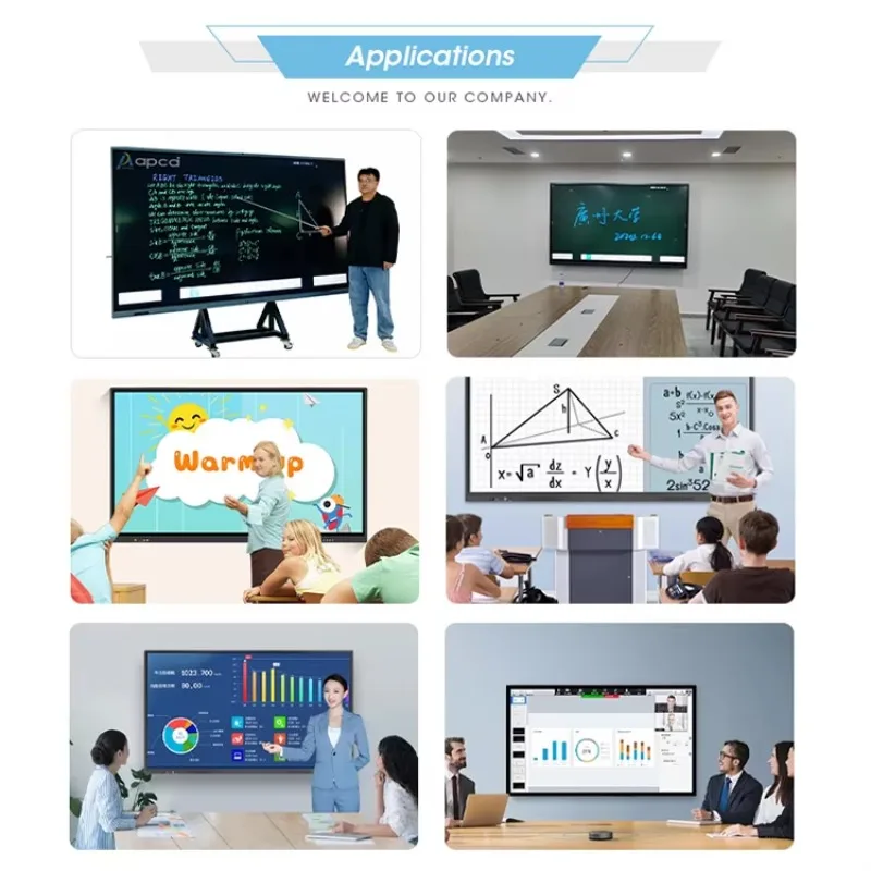 Mimio Teach UHD 65 86 90 Inch Tablero Digital For Teaching 8K Touch Screen Teaching Board Android AI Camera Pizarra Interactiva