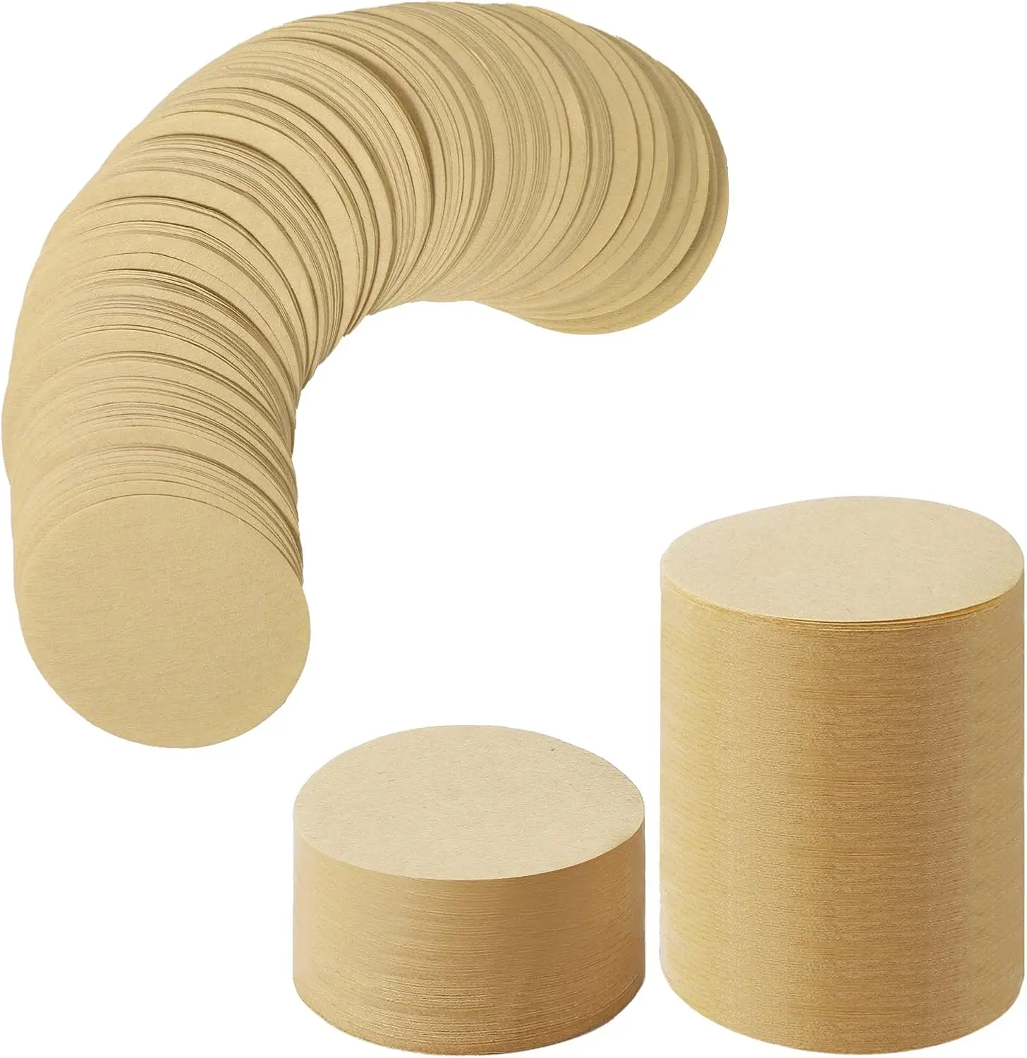 

800 неотбеленные круглые фильтры для кофе для аэропресса, одноразовые бумажные пакеты, 800 шт.