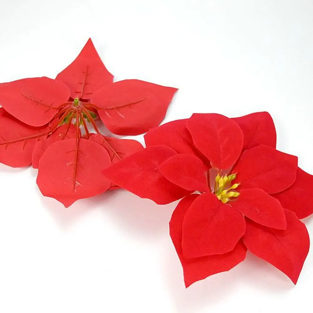 10/20 stücke Künstliche Blume rot Hochzeit Weihnachten baum party Decor Hause vase tisch DIY Sammelalbum Garten Hintergrund Wand zubehör