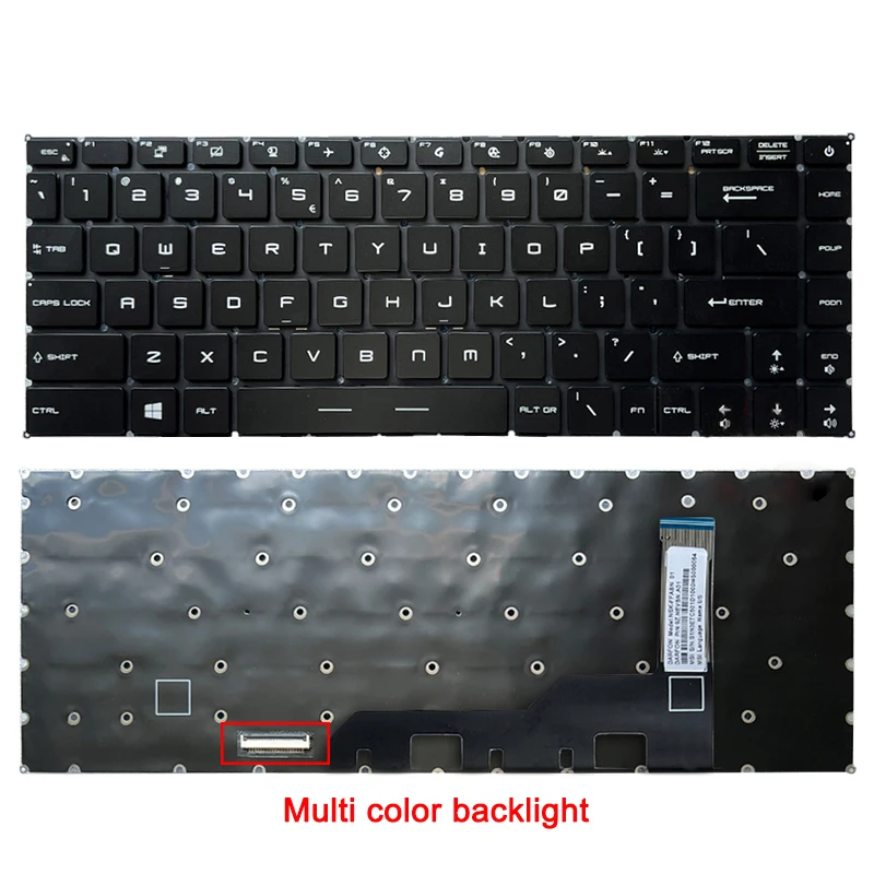 For MSI Prestige 14 Modern 15 MS-14D3 14D2 14D1 14DK 1551 P14 M15 laptop replacement keyboard