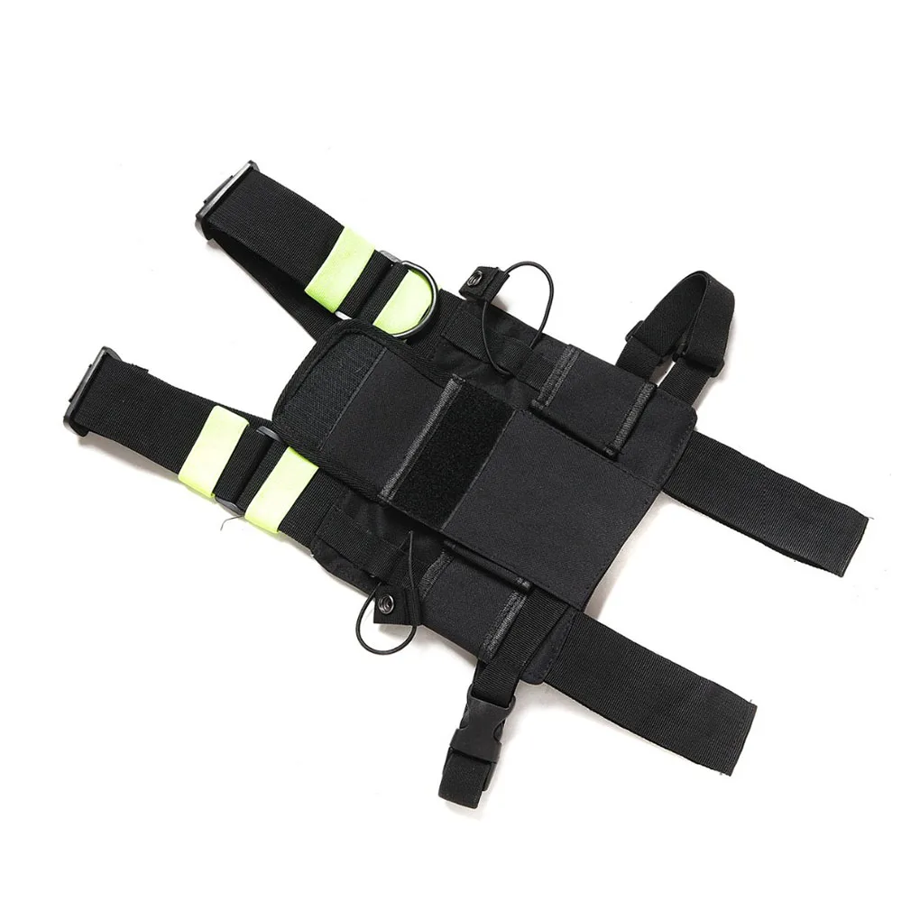 

Walkie Talkie Chest Bag Adjustable Vertical Two Way Radio Vest Buckle Portable Wearable PVC Intercom Harness Pack Pouch