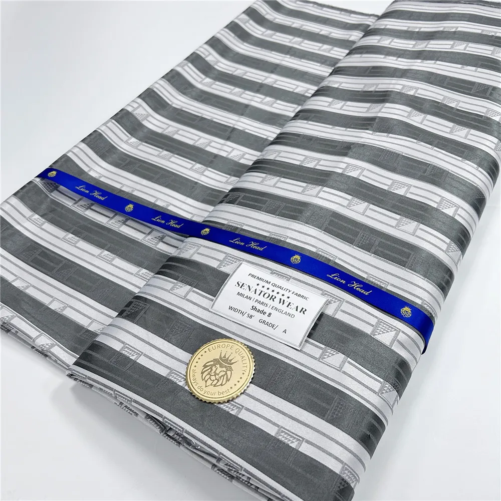 جديد 5 ياردة ملابس السيناتور الأفريقي دعوى الرجال النسيج مادة القطن الناعمة النيجيري TR القماش المواد للرجل الملابس الخياطة 15A35