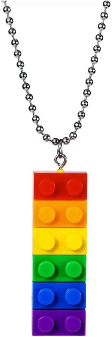 

Mall of Style Pride Necklace for Men - Rainbow Necklace for Women - Lesbian, Trans, Bi Pride Jewelry - Gay Jewelry