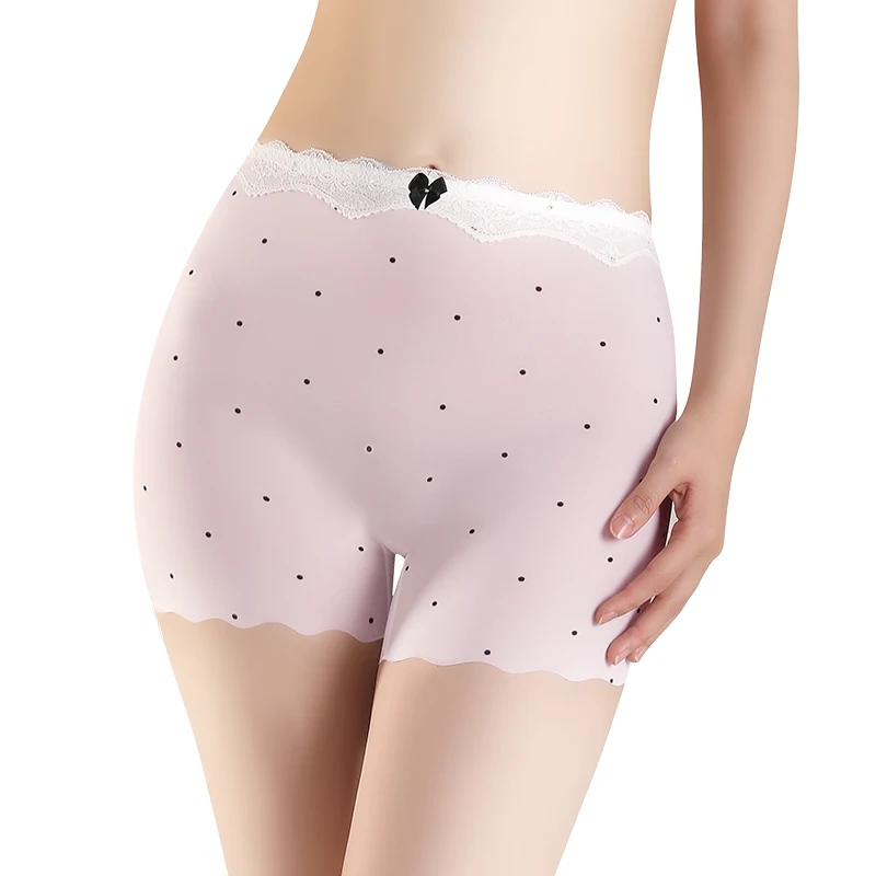 3Pcs Fashion Women Underwear Women's Shorts Plus Size Shorts Safety Short Pants Ice Silk Summer Under the Skirt Lace Protective