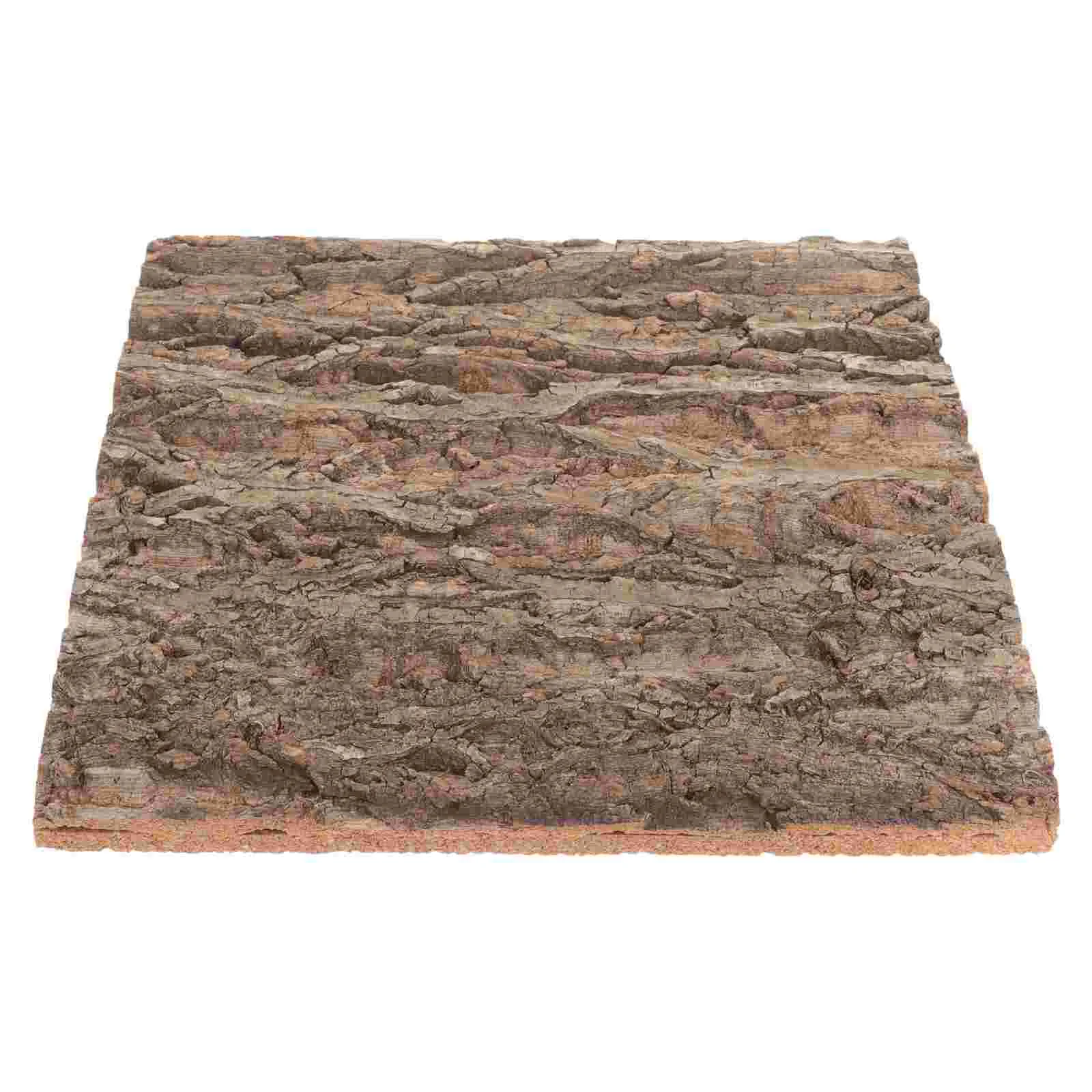 Bark Background Board Reptile Cage Cork Decor Lizard Climbing