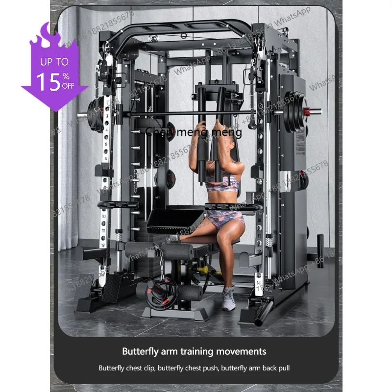 

Тренажер Смита A49 для рук, ног и бедер, оборудование для бодибилдинга и фитнеса для домашнего спортзала, многофункциональный тренажер для мужчин.