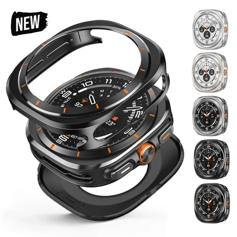 Aluminum Alloy Protective Case For Samsung Galaxy Watch Ultra 47mm Cover for Samsung Ultra 2024 2025 Screen Protector Accessory