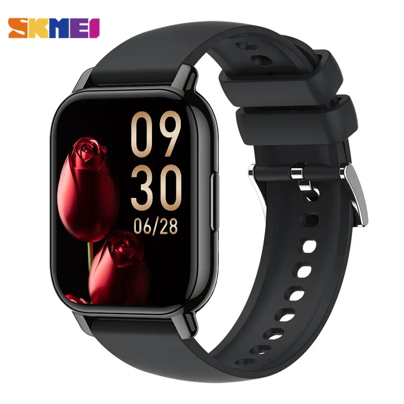 SKMEI 2022 Full Touch IP68 Waterproof Bluetooth Call Smartwatch Sleep Heart Rate Monitoring Smart Watch For IPhone Xiaomi Huawei