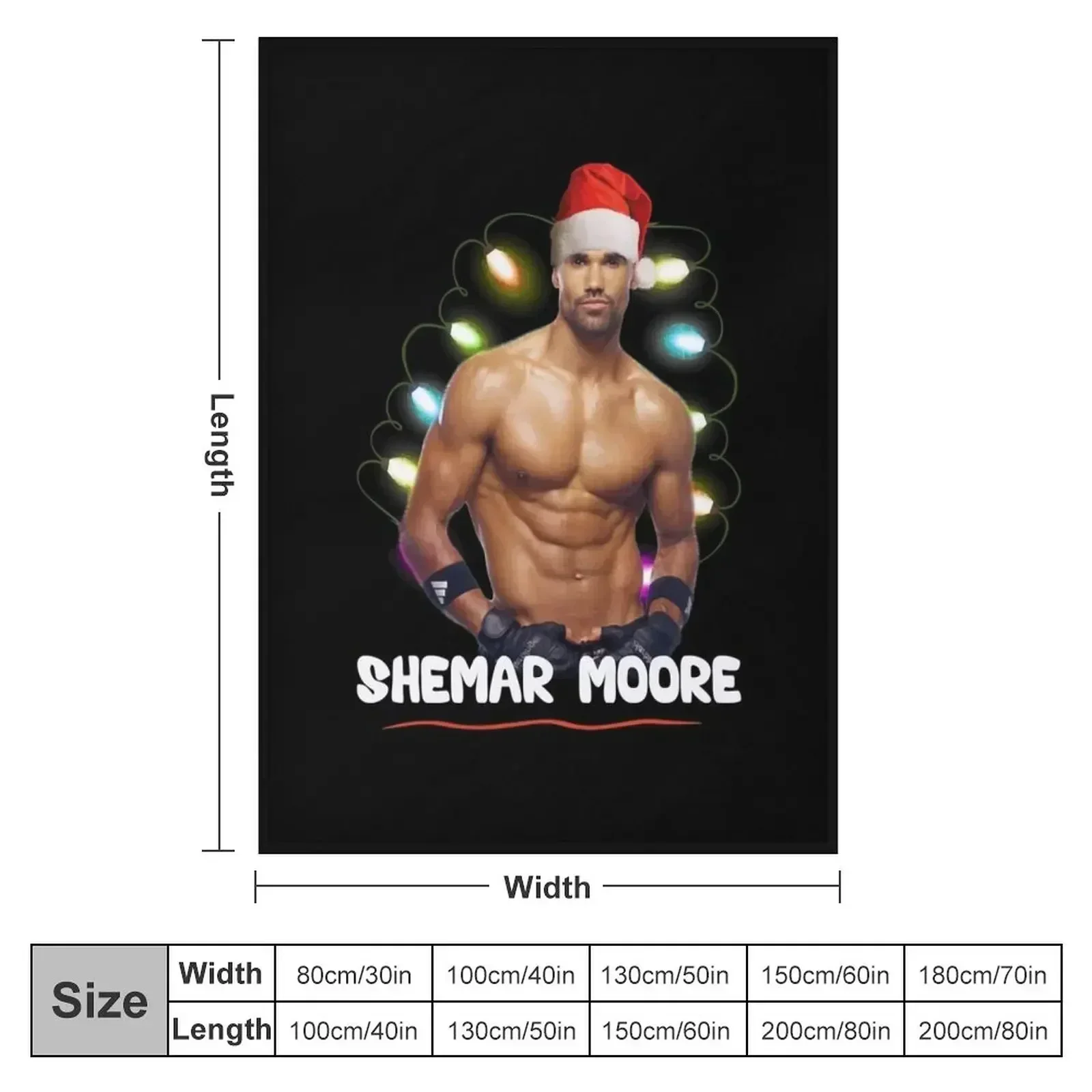 Beautiful Model Shemar Moore Christmas Fitted Scoop Awesome For Movie Fans Throw Blanket Soft Plaid For Baby Blankets